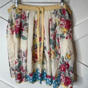 Johnny Was Size Medium floral silk skirt